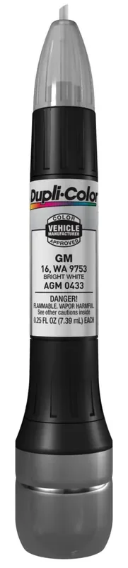 Dupli-Color Agm0433 Scratch Fix All-In-1 Exact-Match Automotive Touch-Up Paint – General Motors Bright White – 0.25 Oz. Paint Pe