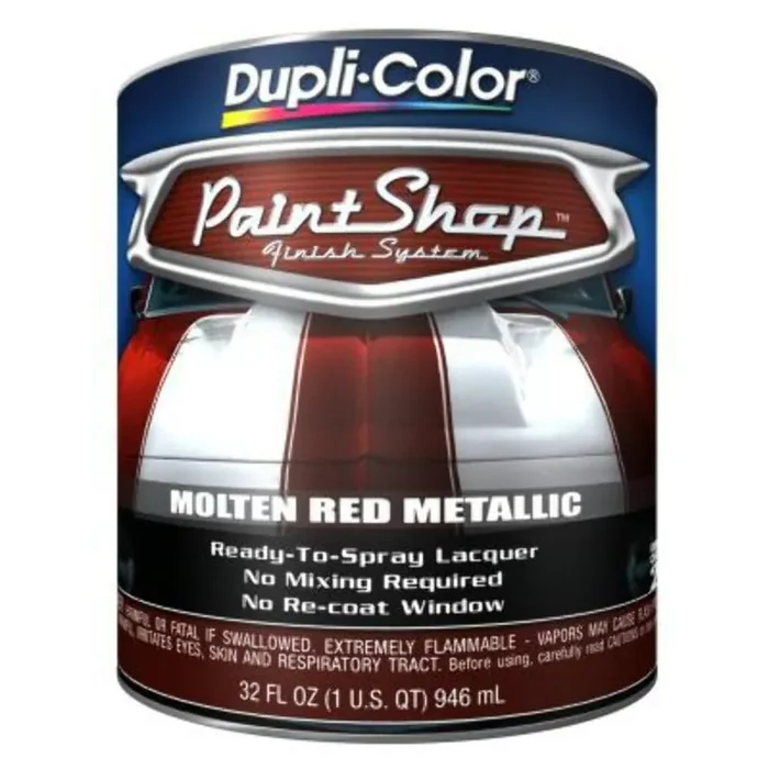 Dupli-Color Bsp212 Paint Shop Finish System Base Coat – Molten Red Metallic – 32 Oz. Automotive Paint