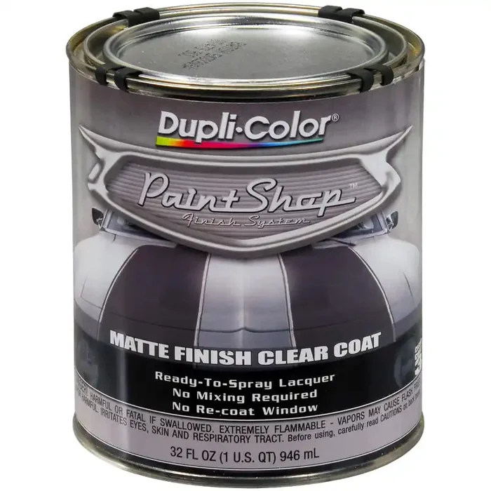 Dupli-Color Bsp307 Paint Shop Finish System Clear Coat – Matte Clear – 32 Oz. Automotive Paint, 1.00 Quart (Pack Of 1)