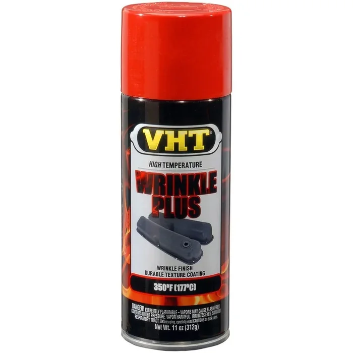 Duplicolor High Temp Paint, Vht Wrinkle Plus Red, Pt Sp204, Sp 204 (1)