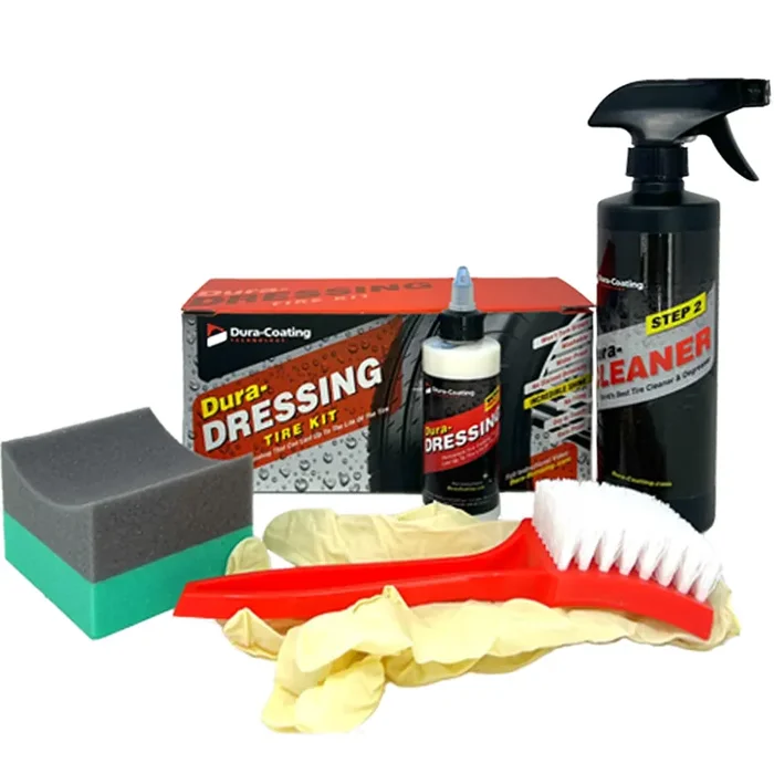 Dura-Coating Technology, Dressing Total Tire Kit – Single Size Car Kit – Tire Dressing, Cleaning And Restoration Kit For Cars –