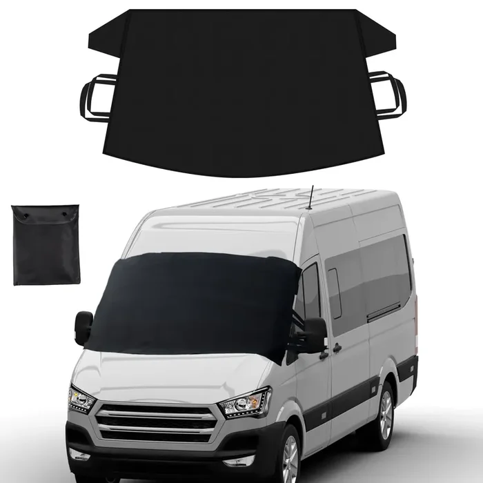 Econour Windshield Cover For Ice And Snow Enhanced 600D Oxford Fabric Windshield Frost Cover Water, Heat & Sag-Proof Car Win