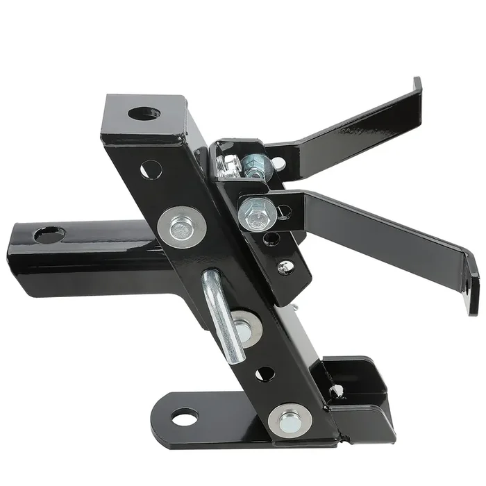 Ecotric Heavy Duty Adjustable Lawn Mower Trailer Towing Hitch, Garden Tractor Hitch Steel Compatible With John Deere Cub Cadet C