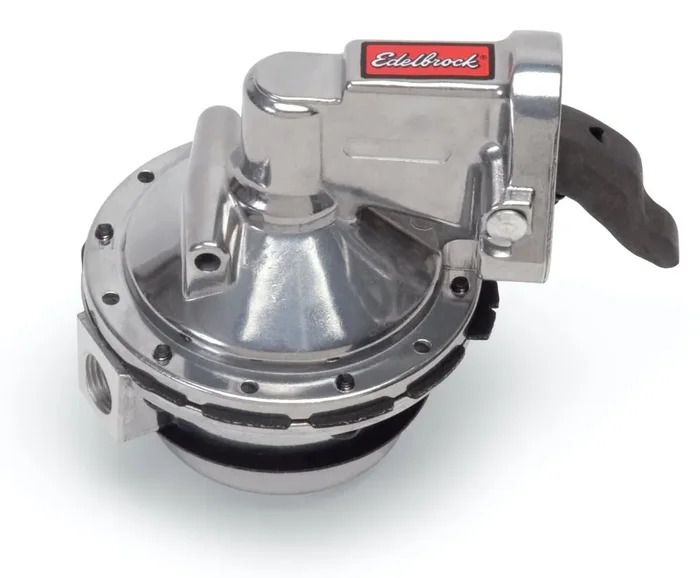 Edelbrock 1711 FUEL PUMP MECHANICAL VICTOR SERIES RACING 130 GPH GAS ONLY SBC V8
