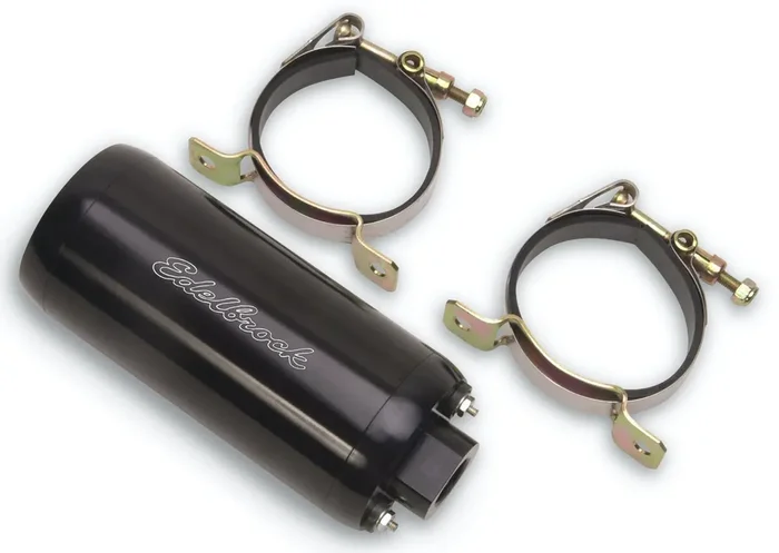 Edelbrock 1790 Quiet-Flo EFI In-Line Black Electric Fuel Pump – 80 GPH