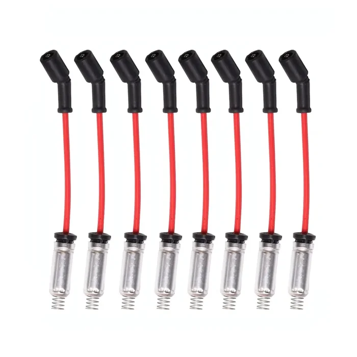Ena Red Spark Plug Ignition Wire Set Compatible With Chevy Gmc Silverado Tahoe Suburban V8 Ls Ls2 Ls3 Ls4 Ls7 Truck Wires Replacement For 88862397 748Uu 748Hh 748Ee 12192133 9748Uu 9748Hh 48322R