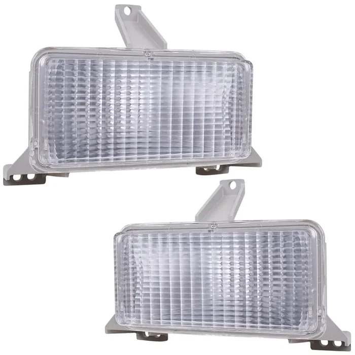Epic Lighting Lens Housing Park Signal Lights Assembly Replacement For Chevy Gmc 83-87 C/K Pickup Chevy 83-88 Blazer Jimmy Subur