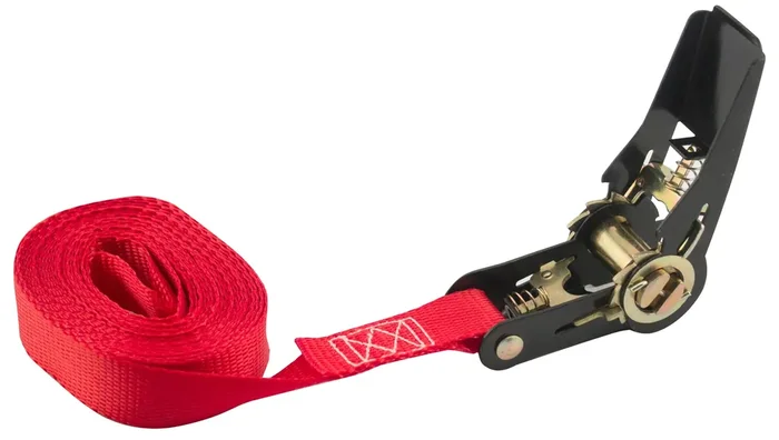 Erickson 01401 Red 1‘‘ X 15‘ Motorcycle/Atv Ratchet Lashing Tie-Down Strap