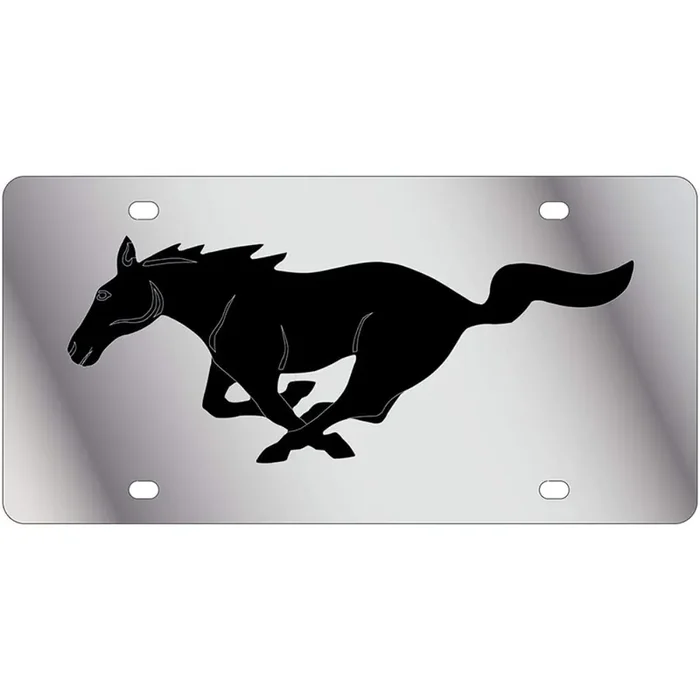 Eurosport Daytona- Compatible With -, Ford Mustang – Stainless Steel License Plate
