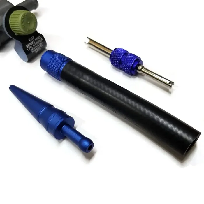 Evap Service Test Port Connector Adapter Kit – 3-Piece Kit – Works With Automotive Smoke Machines – Emissions Leak Detection & D