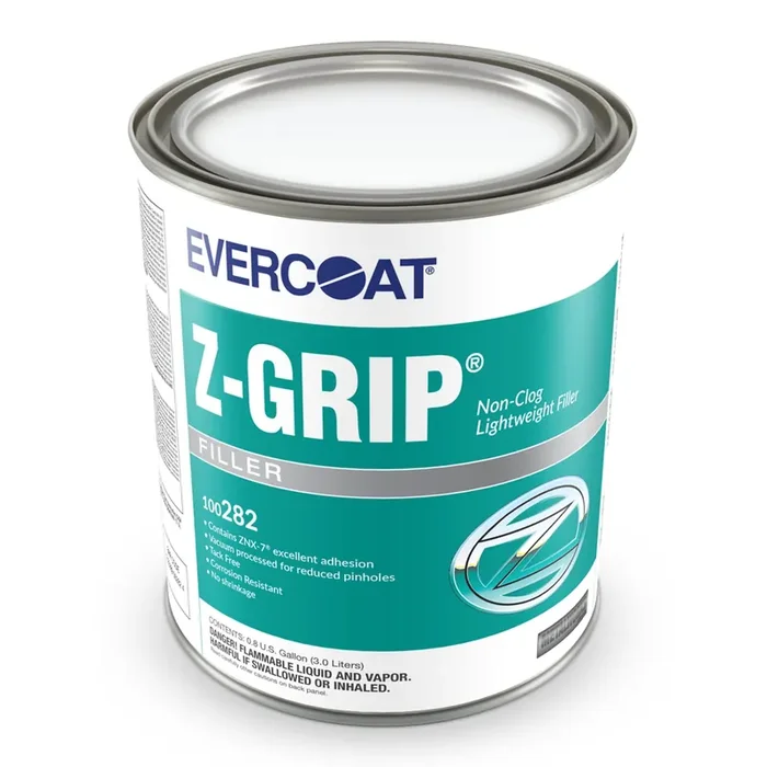 Evercoat Z-Grip Lightweight Body Filler For Aluminum, Fiberglass & More – 128 Fl Oz