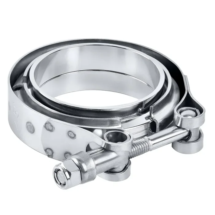 Evil Energy 4.0 Inch V Band Clamp With Flange Male Female Stainless Steel