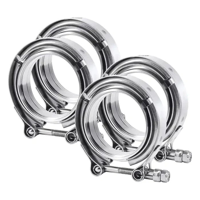 Evil Energy V Band Clamp With Flange Male Female Stainless Steel (2, 2.5‘‘)