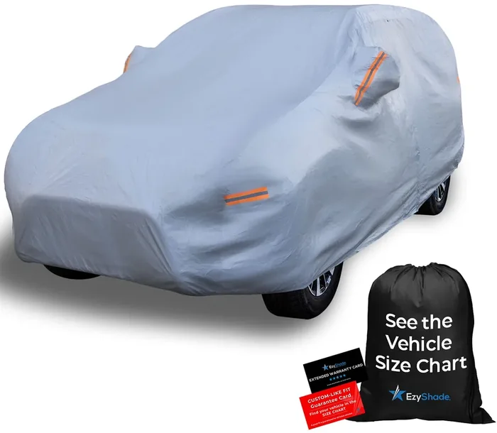 Ezyshade 10-Layer Suv Car Cover Waterproof All Weather. See Vehicle Size-Chart For Accurate Fit. Outdoor Full Exterior Covers Fo