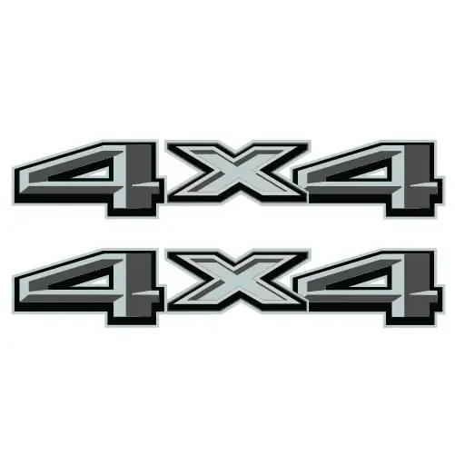 F150 4X4 Decals For Trucks, Bedside Replacement Stickers F (2020 2021 2022) Set Of 2 (Gray/Grey (Premium Series))