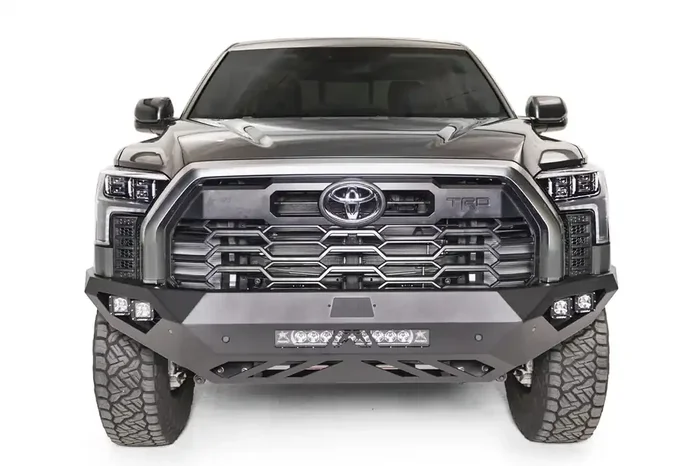 Fab Fours Tt22-D5451-1 Vengeance Front Bumper Fits 22-23 Toyota Tundra – 2 Stage Black Powder Coated – No Guard