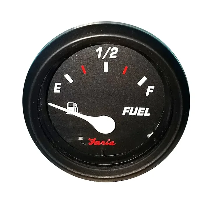 Faria 14601 Pro Fuel Level Gauge – Red, 2‘‘