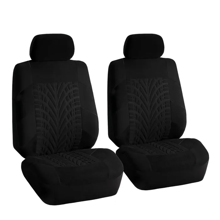 Fh Group Car Seat Covers Front Set Premium Cloth – Covers For Low Back Carseats With Removable Headrest,Universal Fit,Automotive