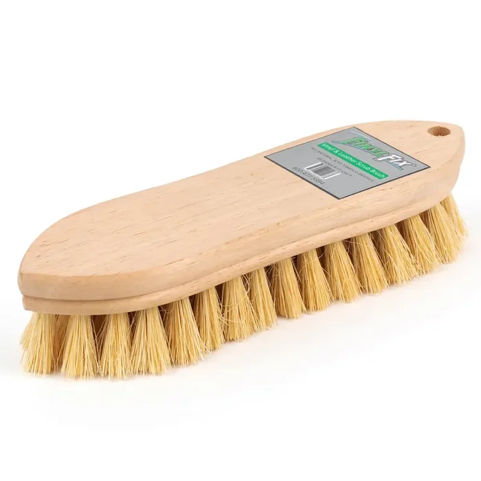 Finyl Fix Vinyl & Leather Scrub Brush – Natural, Non-Abrasive Tampico Bristles Upholstery Cleaning, Boats, Canvas, Car Detailin