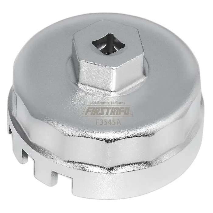 Firstinfo F3545A-Forged Oil Filter Wrench 64.5Mm 14 Flutes For Toyota/Lexus With 1.8L 4-Cylinder Engine(Camry, Corolla, Prius, R