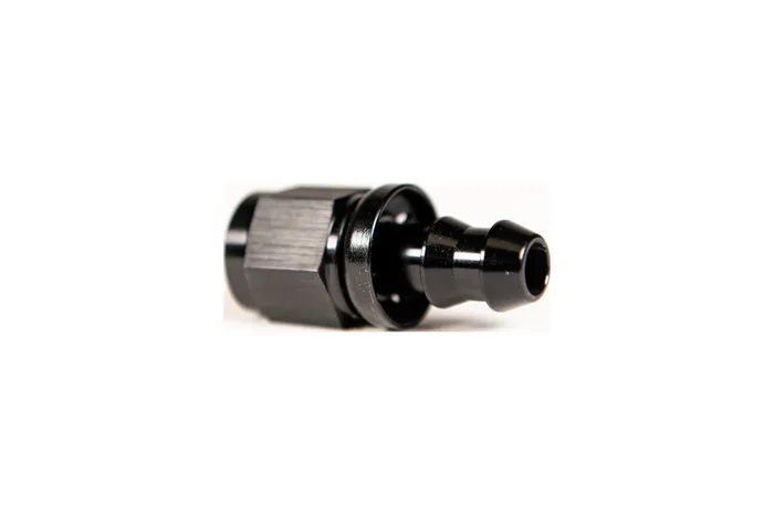 Fleece Performance -8 Straight to Hose Barb Black FPE-PL-00-08