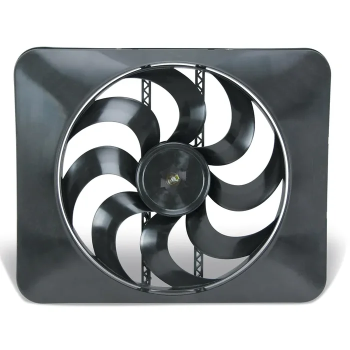 Flex-A-Lite Black Magic X-Treme S-Blade Reversible Electric Fan, Pusher-Puller Fan (180), Car Accessories, 15 Inches