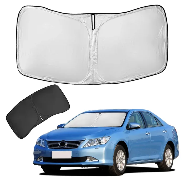 For Toyota Camry Sun Shade Sunshade Windshield Cover – 4 Layers Front Window Shade For Camry 2012-2017 Custom Fit Sun Visor – 24