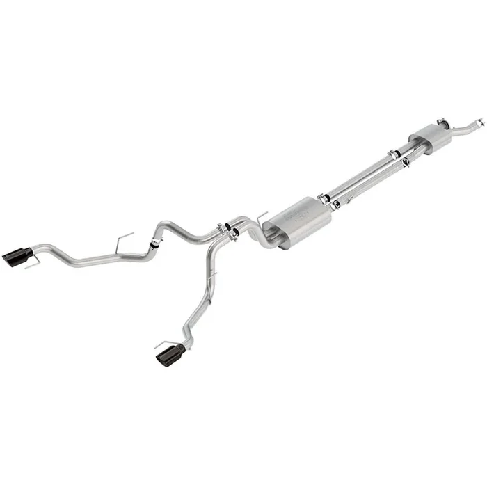Ford Performance 2017+ F-150 Raptor Touring Catback Exhaust System (Black Tips)