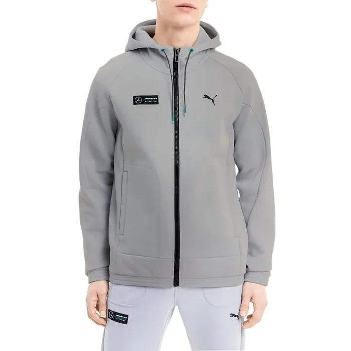 Formula 1 Mercedes Amg Petronas Men‘S Motorsport Mcs Sweat Jacket, Mercedes Team Silver, L