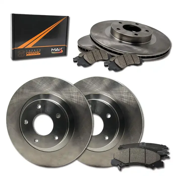[Front + Rear] Max Brakes Premium Oe Rotors With Carbon Ceramic Pads Kt015243-1