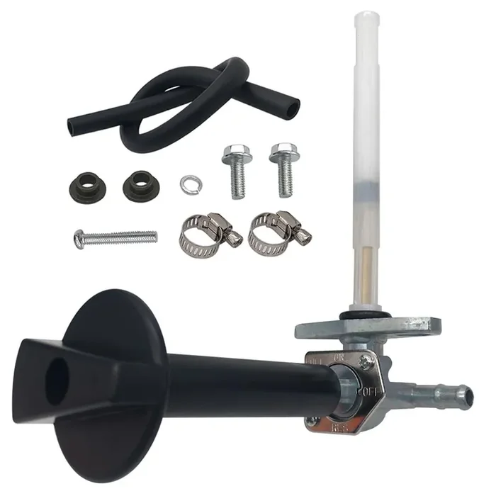 Fuel Tank Petcock Valve With Lever Screw Fits For 1997-2014 Honda Recon 250 Trx250Te Trx250Tm 2X4 Es Fourmax Rancher Trx350 Atv Replaces 16950-Hm8-003 16950-Hn7-003