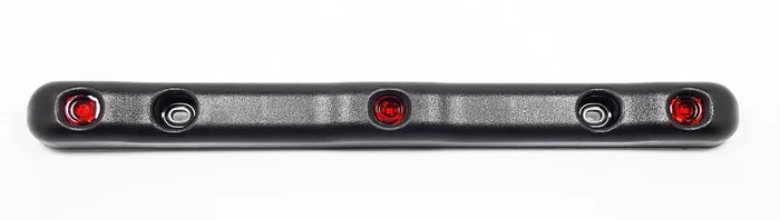 Fully Submersible Tecniq Heavy Duty Identification Bar – 3 Red Leds W/ Rugged Black Body – Made In Usa (Over 80‘‘)