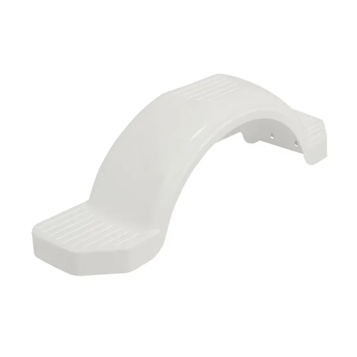 Fulton 008574 Plastic Trailer Fender For Single 14‘‘ Tire – White