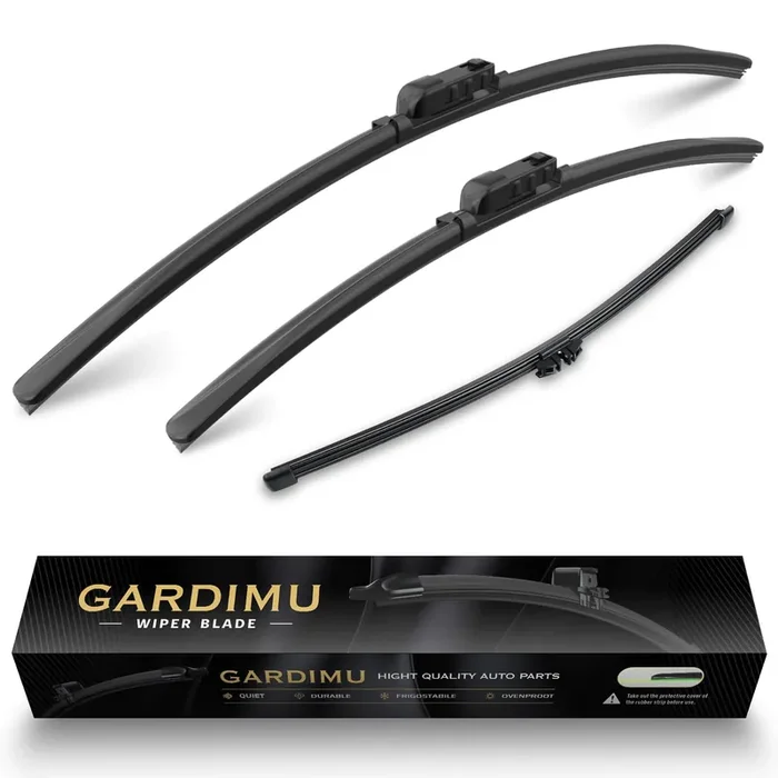 Gardimu Front And Rear Windshield Wiper Blades, 3 Pcs Front And Back Windshield Wipers Blades Replacement For Bmw X5 2019-2024,