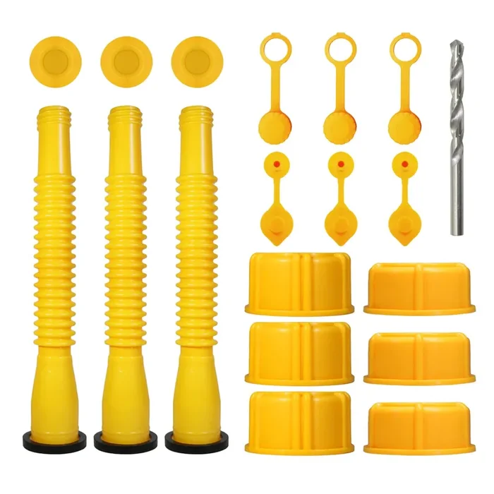 Gas Can Spout Replacement Set, Gas Can Nozzle 1/2/5/10 Gal Replacement Of Old Tanks (19 Pack)