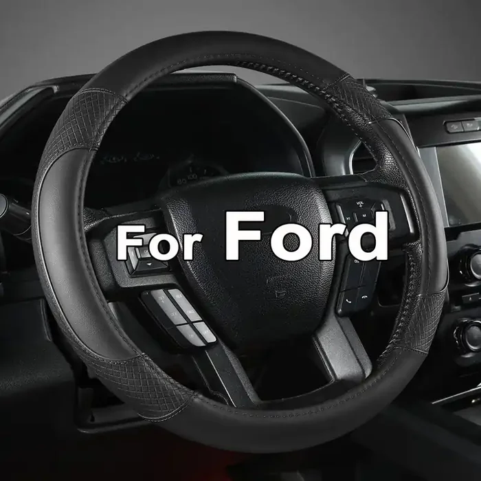 Giant Panda Steering Wheel Cover For Ford F150 F250 F350 Expedition – Solid Black