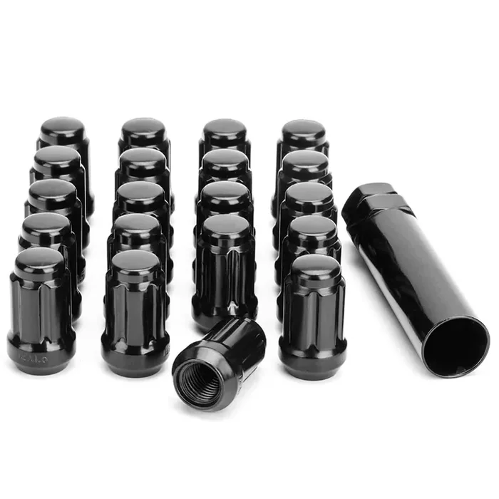 Glorider M12X1.5 Lug Nuts Spline, 20Pcs 12Mm 1.5 Lugnuts 1.38‘‘ Tall Conical Tuner Aftermarket Yj Mk Rt Accord Civic Crv Odyssey