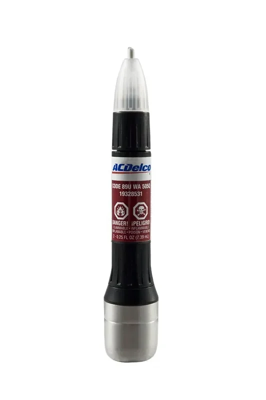 Gm Genuine Acdelco 2-In-1 Touch Up Paint Crystal Red 89 89U Gbe Wa505Q & Clear Top Coat