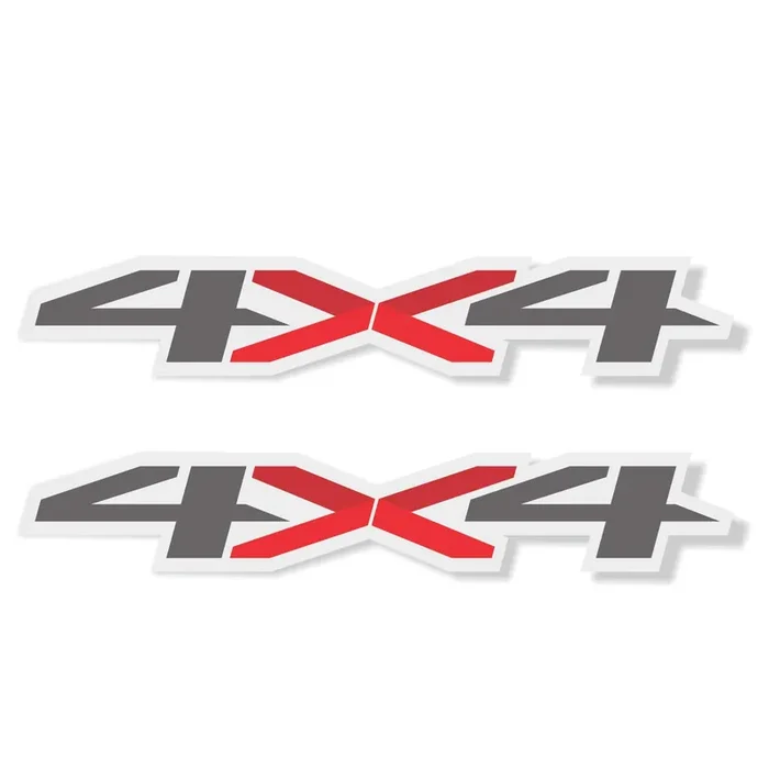 Gold Hook 4X4 Decals For Chevy Silverado, Replacement Bedside Stickers Premium Series (Metallic Finish), Set Of 2