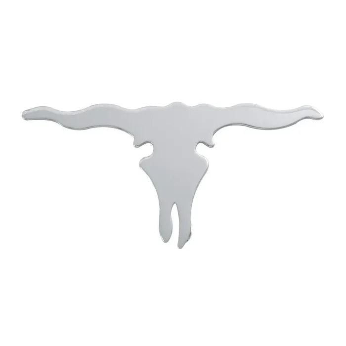 Grand General 90223 Chrome Mini ‘Long Horn Skull‘ Mud Flap Cut-Out