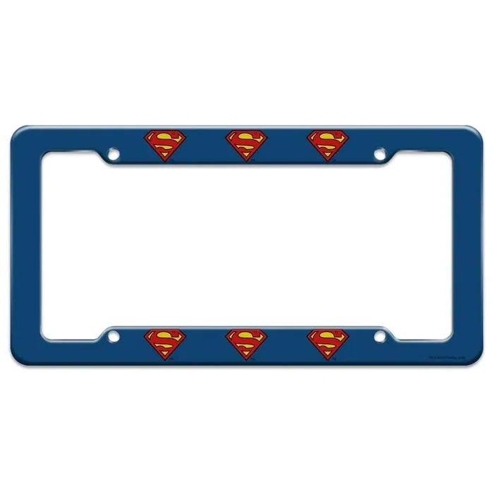 Graphics & More Superman Classic S Shield Logo License Plate Tag Frame