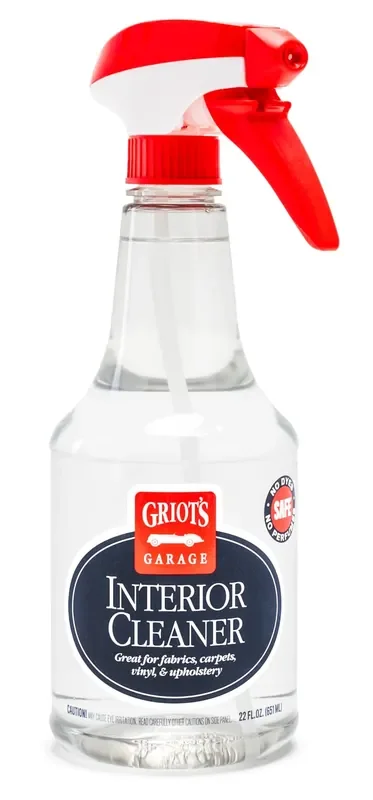 Griot‘S Garage 10956 Interior Cleaner 22Oz – Safe On All Interior Surfaces – Carpets, Upholstery, Plastic, Etc. Contains No Dyes