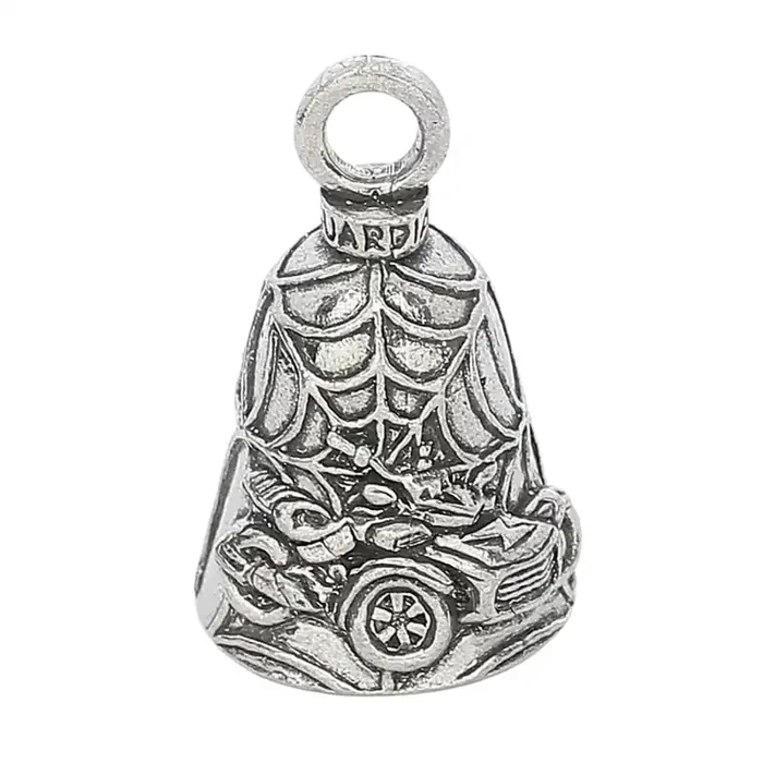 Guardian Bell Spyder Trike Good Luck Bell W/Keyring & Black Velvet Gift Bag Motorcycle Bell Lead-Free Pewter Good Luck Gift Made In Usa