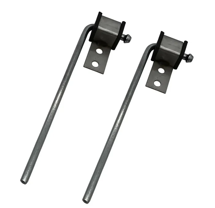 Haoxaoon 2 Pack Universal Exhaust Hanger Rod Weld On Heavy Duty Exhaust Bracket Hanger – 3/8‘ Rod 10‘ Long