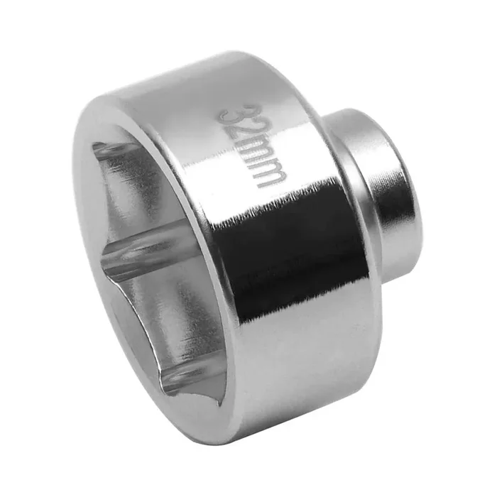 Heavy Duty 32Mm 6-Point Socket, Low Profile Oil Filter Wrench,3/8‘‘ Drive Oil Filter Removal Tool For Gm, Volkswagen, Pontiac Ch