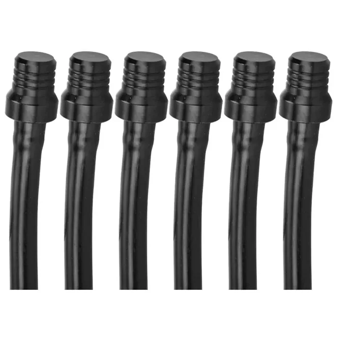 Hiaors Black Breather Hose Gas Fuel Tank Cap Vent Hose Tube Cnc Universal For Taotao Atv Quad 4 Wheeler 50Cc 70Cc 90Cc 110Cc 125Cc 140Cc 150Cc 160Cc Pit Dirt Bike 6Pcs