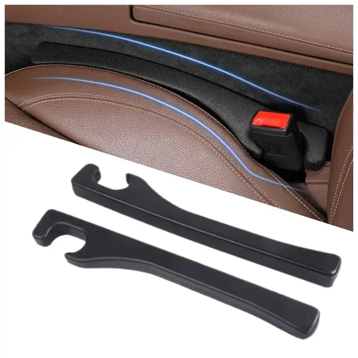 Hiseanllo Car Seat Gap Filler 2 Pack, Universal Fit Pu Leather Car Seat Gap Plug To Fill The Gap Between Seat And Console, Car S