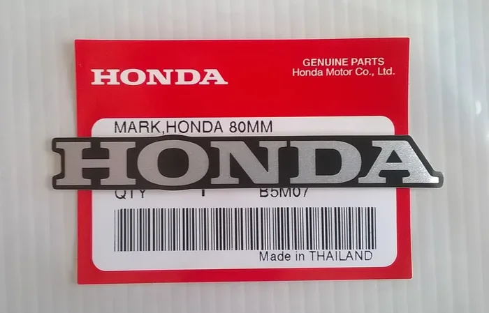 Honda ‘Mark 80Mm X 11Mm Sticker Decal Silver/Black