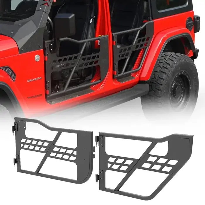 Hooke Road Wrangler Jl Gladiator 4 Doors Tube Half Door Guards For Jeep Wrangler Jl Unlimited Gladiator Jt 2018 2019 2020 2021 2022 2023 2024
