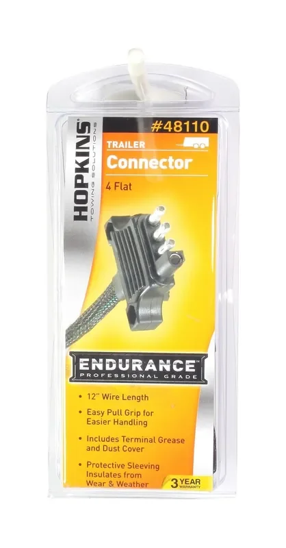 Hopkins Towing Solutions 48110 12‘ Long 4-Wire Flat Trailer Side Connector